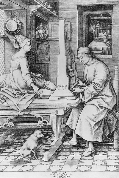 Positive Organ by Israhel van Meckenem the younger
